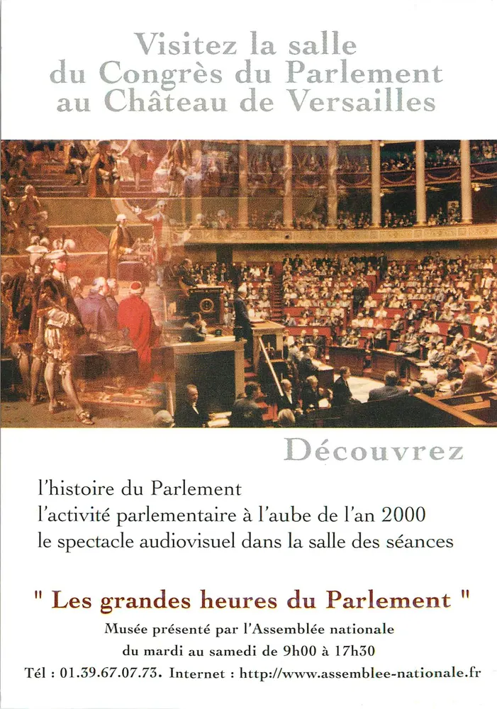 Les Grandes Heures du Parlement — Musée à Versailles — Assemblée nationale - Recto
