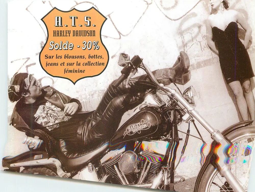 A.T.S. Harley Davidson — 30% Rabatt auf Jacken, Stiefel, Jeans und Damenkollektion — A.T.S. ETOILE - Vorderseite