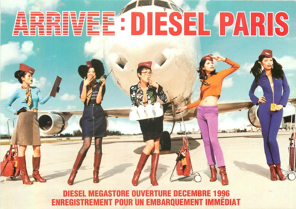 Chegada: Diesel Paris — Abertura dezembro 1996 — Diesel Jeans and Workwear - Frente