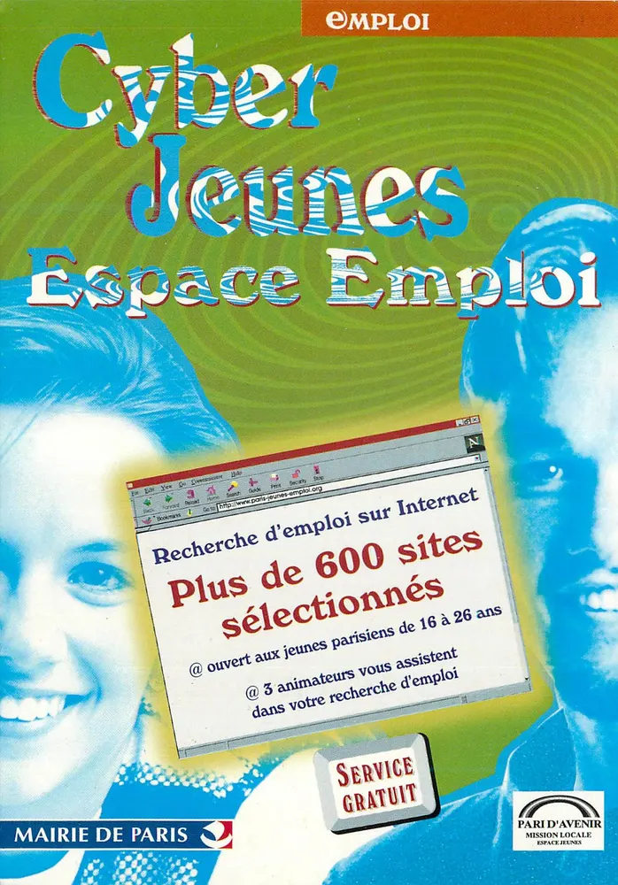 Cyber Jeunes - Espace Emploi — Mairie de Paris, Pari d'Avenir - Awers