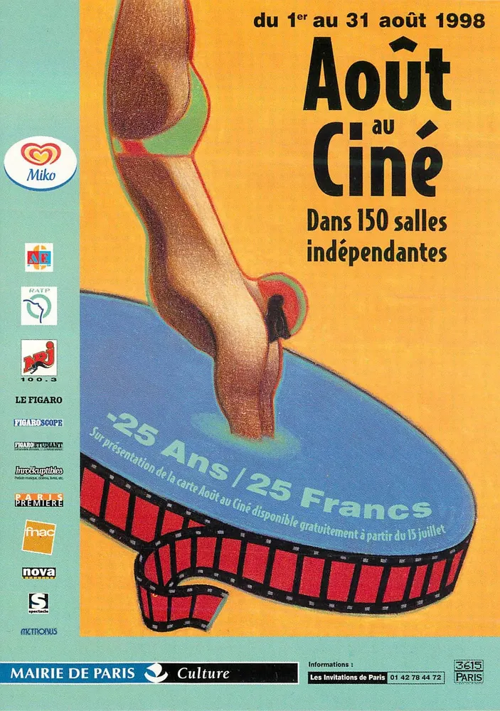 Agosto no Cinema — Paris — Mairie de Paris Culture - Frente