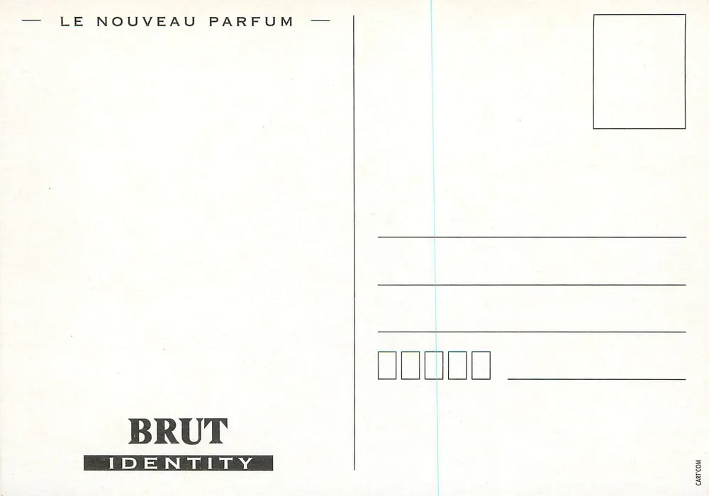 Brut Identity — Parfum pour homme — Fabergé Paris - Verso