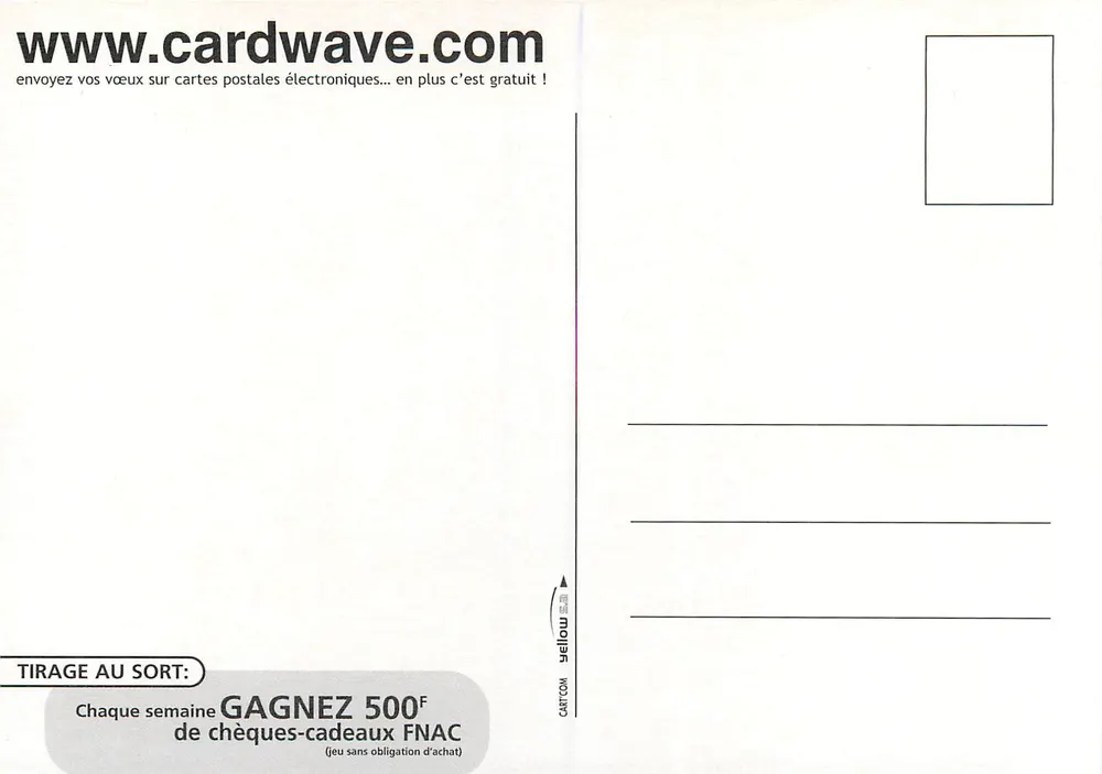 Cartão postal publicitário — Ring my mail mail ! — Cardwave.com - Verso