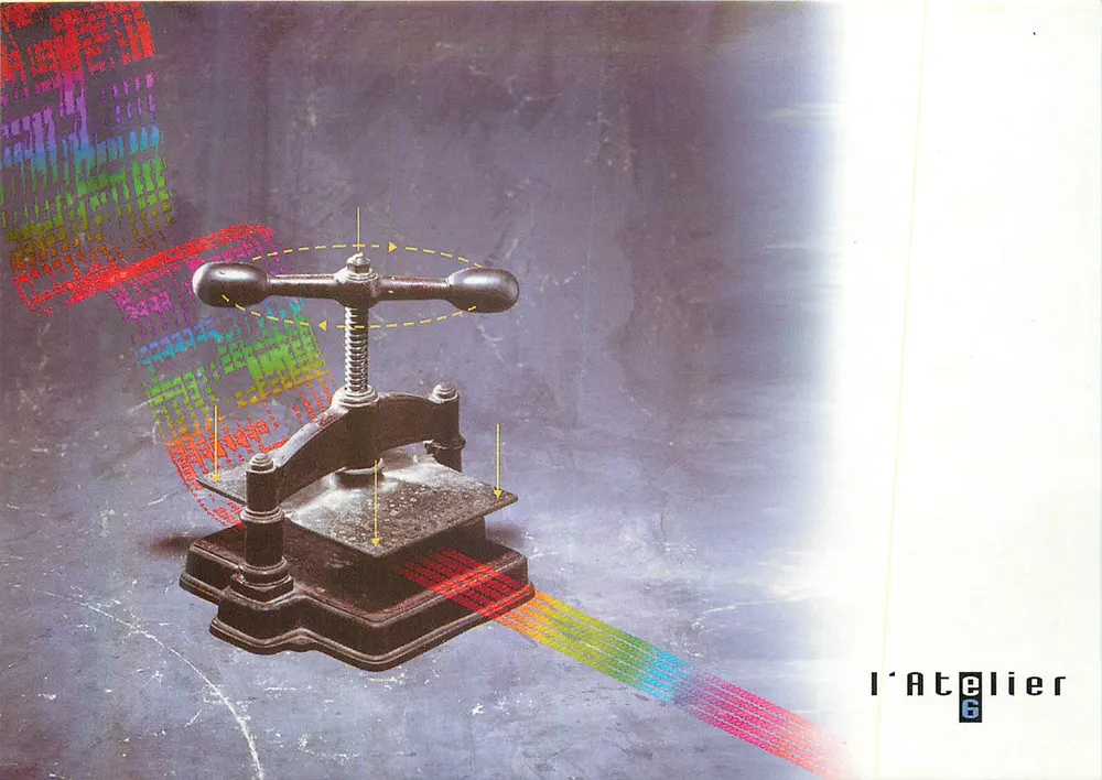 Wydruk — efekt chromatyczny — Atelier 6 - Awers
