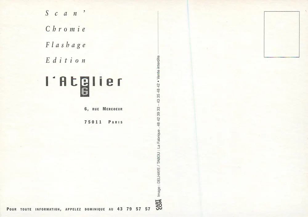 Wydruk — efekt chromatyczny — Atelier 6 - Rewers