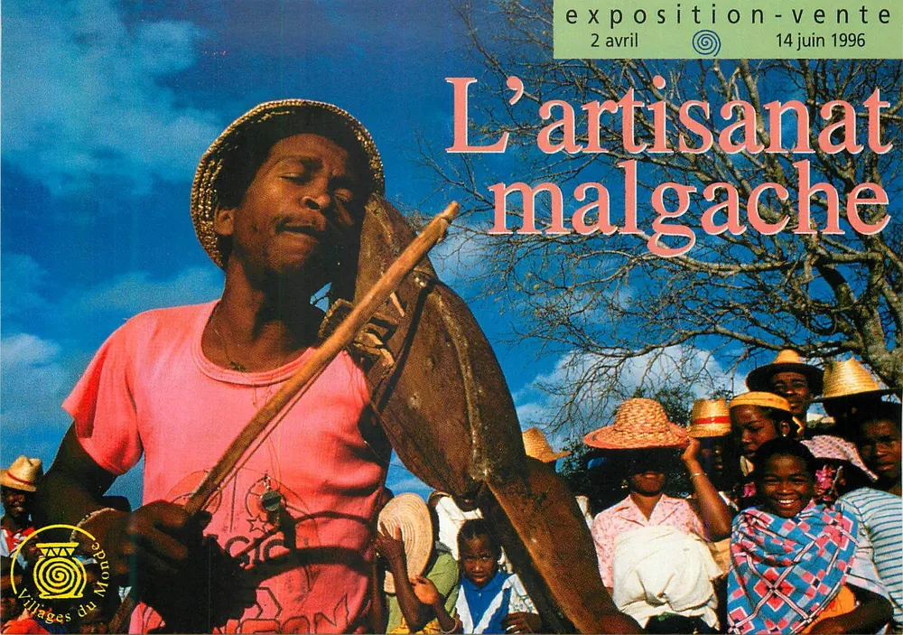 O artesanato malgaxe — exposição-venda 2 abril - 14 junho 1996 — Villages do Mundo - Frente