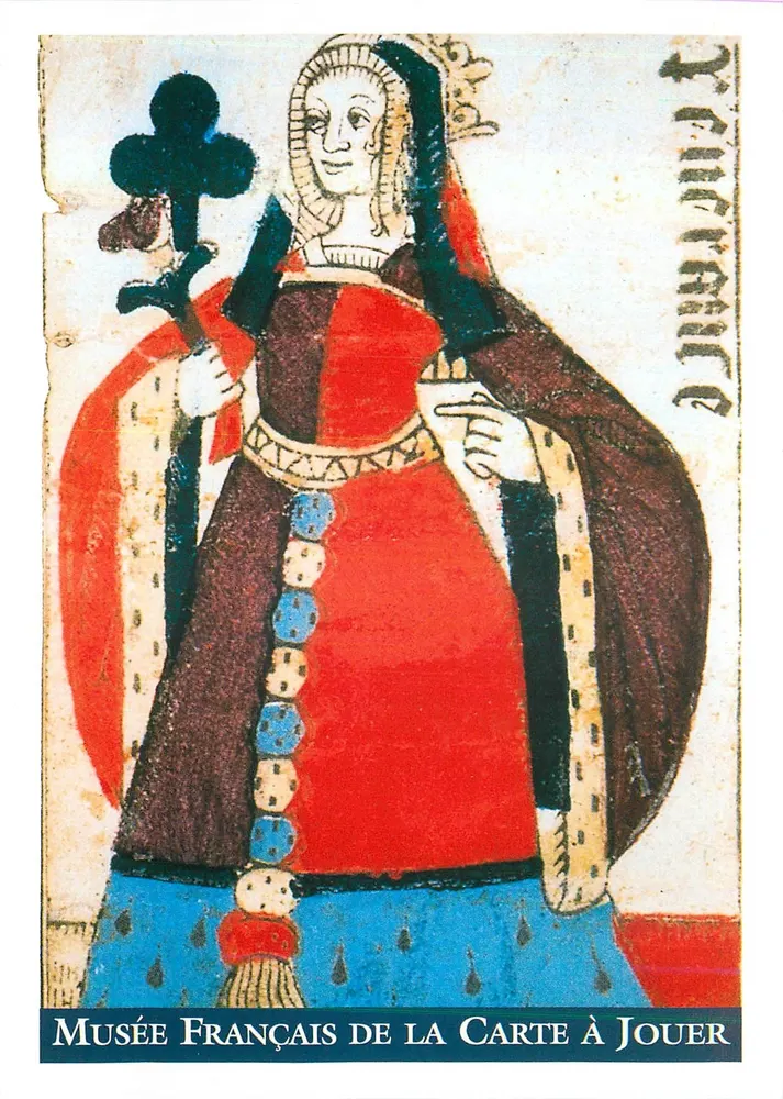 Dama de Carta de Jogar — Museu Francês da Carta de Jogar, Issy-les-Moulineaux - Frente