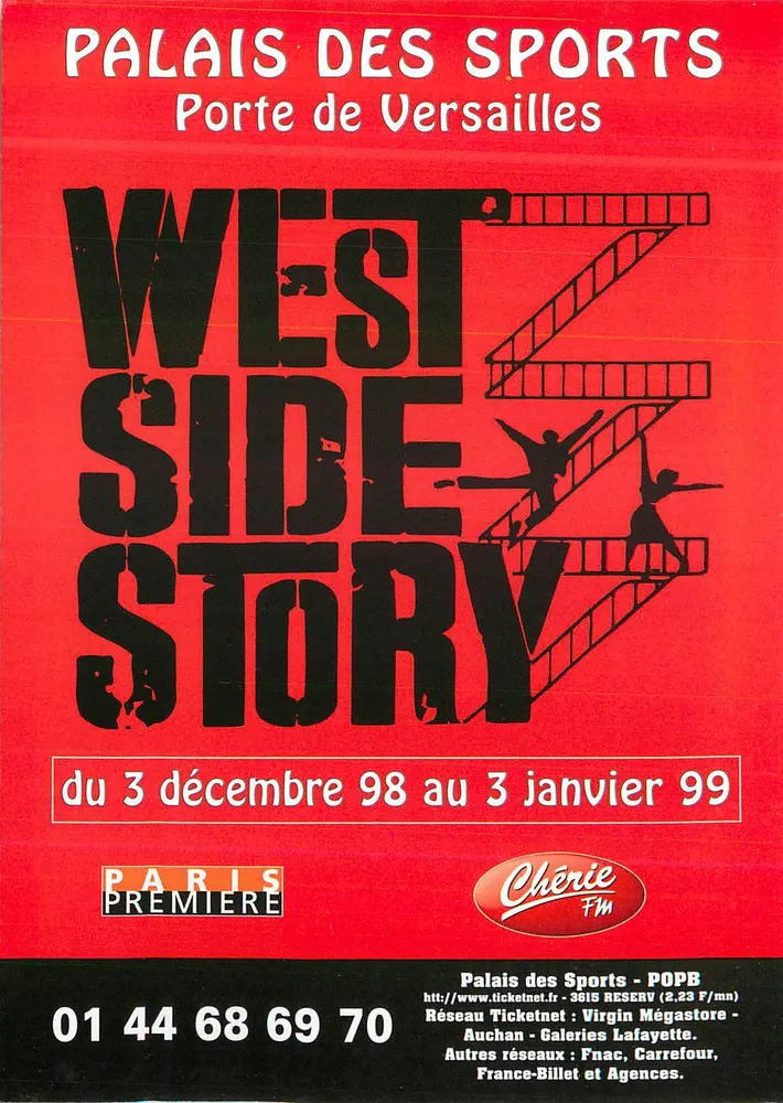 West Side Story — Aufführung im Palais des Sports Porte de Versailles — Premiere in Paris - Vorderseite