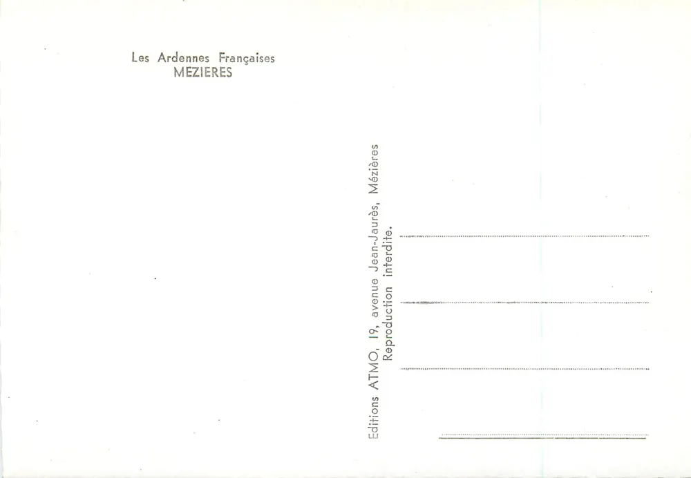 Mézières — Lembrança — Edições ATMO - Verso