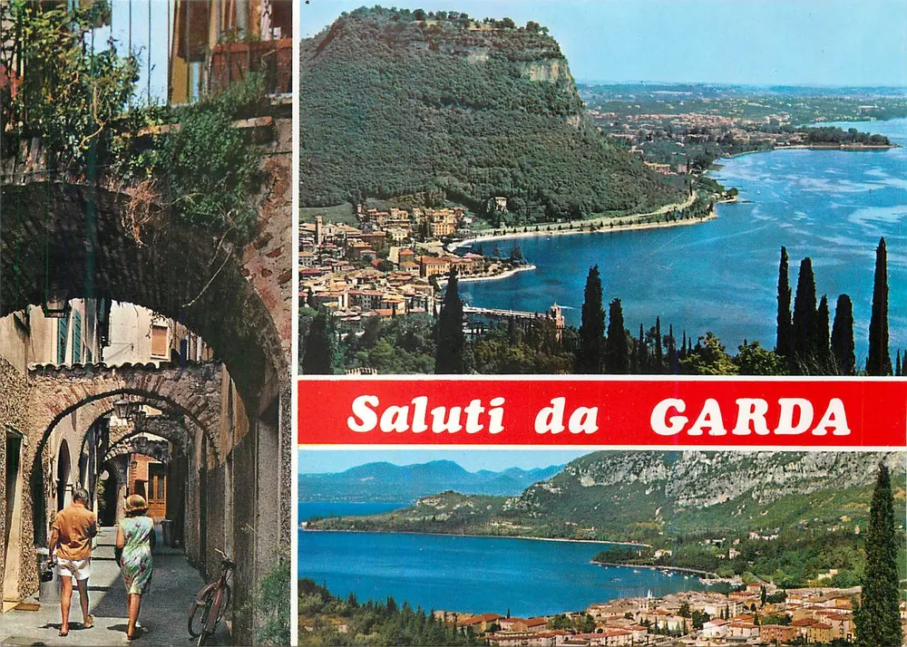 Lago de Garda — Saluti da GARDA — Rivettà Souvenirs, Brescia - Frente