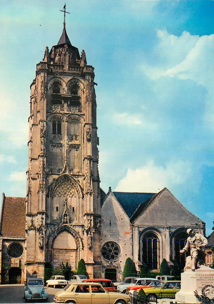 Rugles (Eure) — Kirche Notre-Dame (15. bis 16. Jahrhundert) — Ihre Turm - Vorderseite