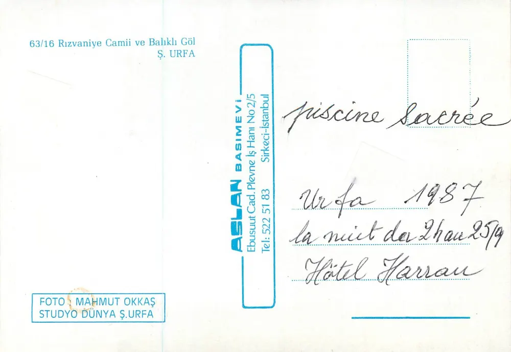 Mesquita Rizvaniye — Surfa — Editor Aslan Basimevi - Verso