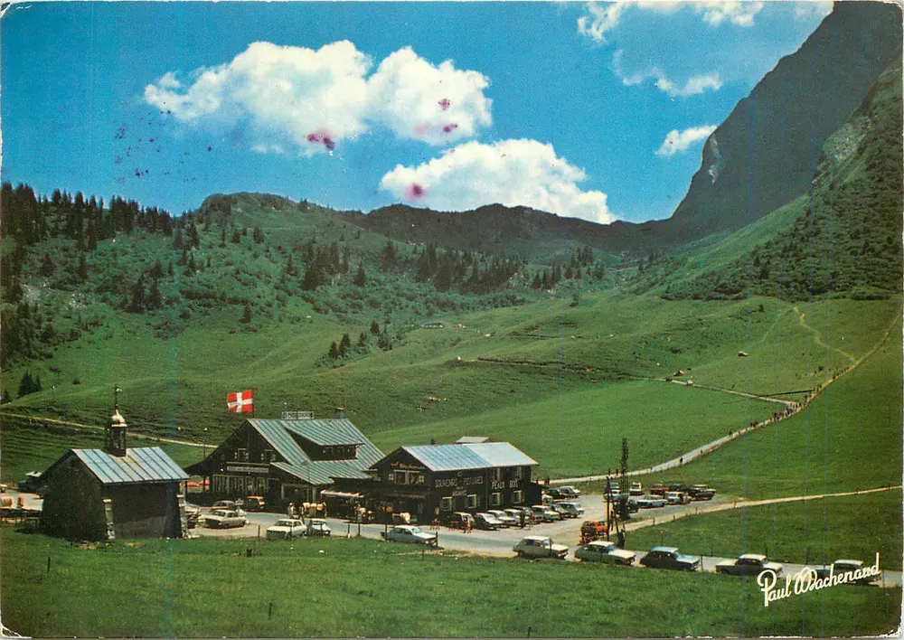 Col des Aravis — Gipfel und Kapelle — Paul Wachenand - Vorderseite