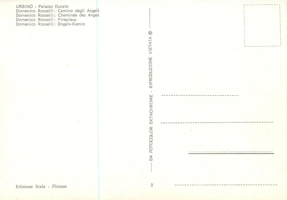 Palazzo Ducale — Engelskamin — Édition Scala - Rückseite