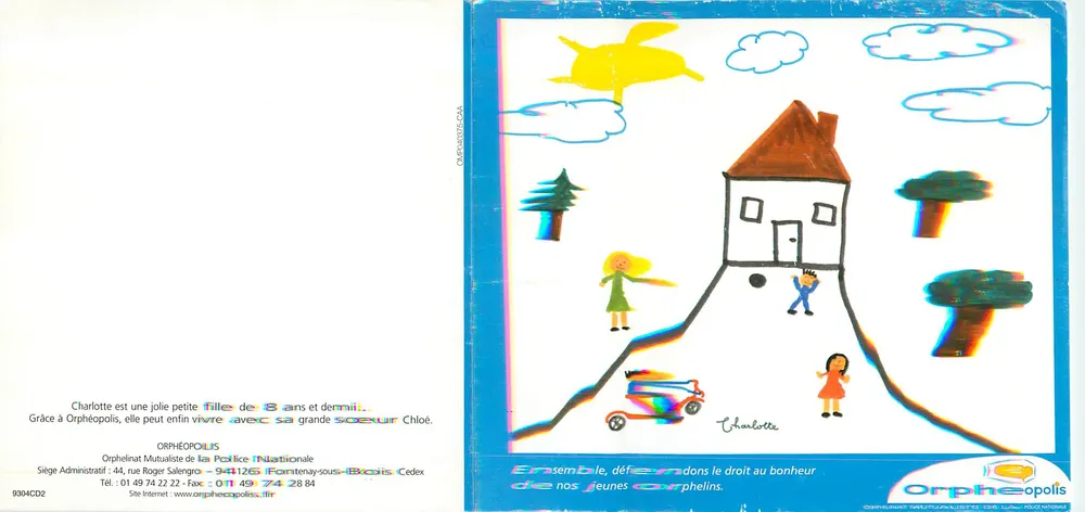 Orphéopolis — Razem, obronić prawo do szczęścia naszych młodych oryginałów — Orphelinat Mutualiste de La Police Nationale - Awers
