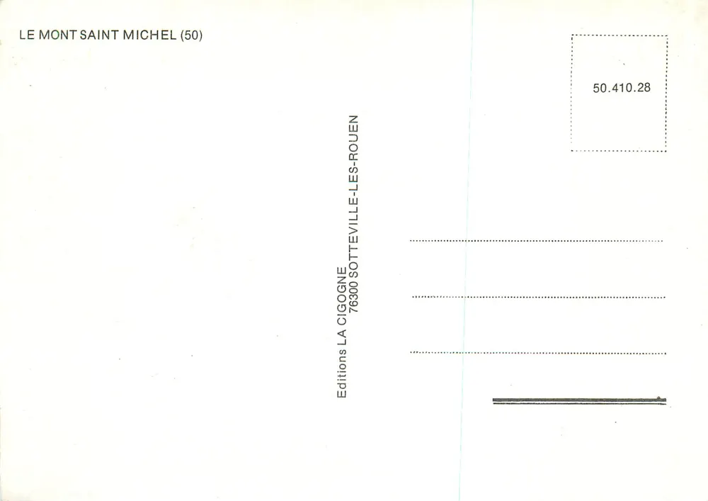 O Monte Santo-Mihiel — vista panorâmica com dez cenas — Edições La Cigogne - Verso