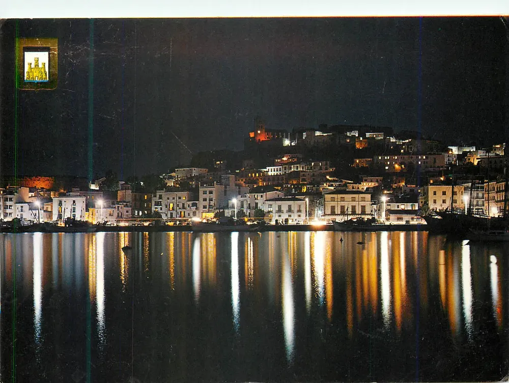 Ibiza, Isla Blanca — Widok nocny — Wydawnictwo FISA, Palaudaria, 26 - Barcelony - Awers