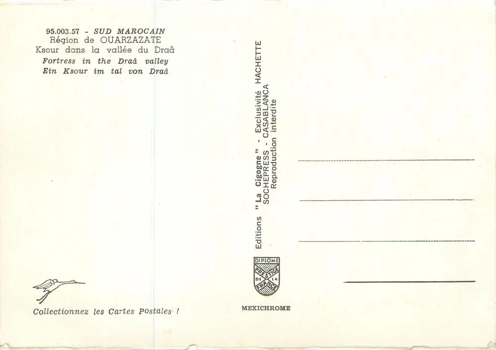 Ksour in der Draâ-Tal — Region Ouarzazate — Éditions Diplôme - Rückseite