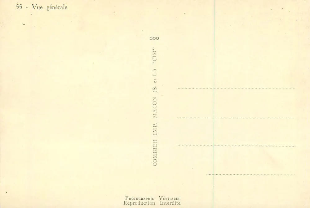 Aurillac — Vista geral — Combier Imp. Macon (S. et L.) - Verso