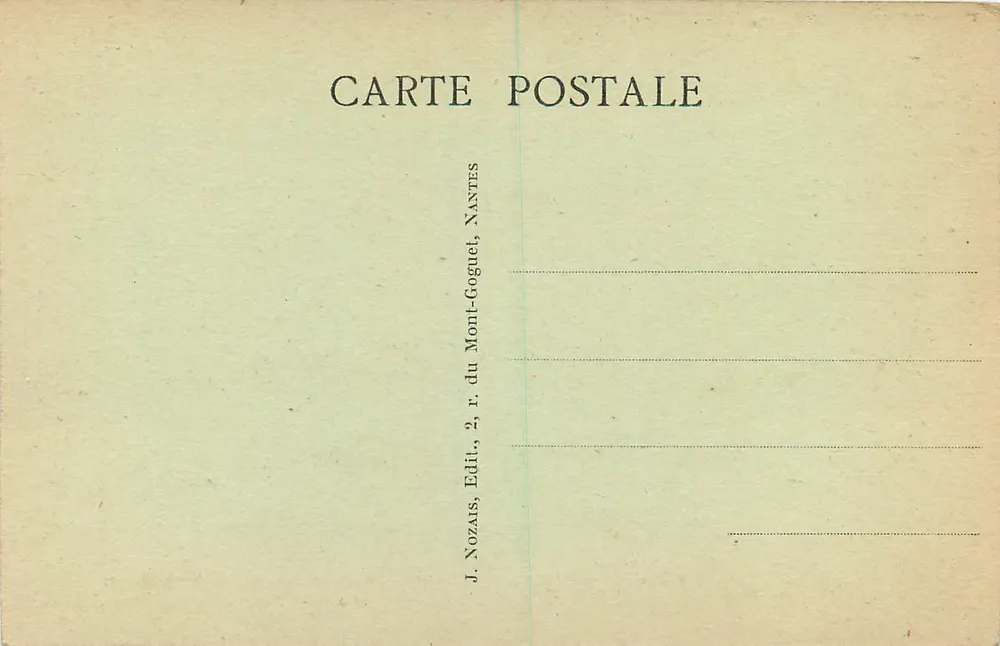 La Rochelle — Ehrenstiege des Rathauses — J. Nozairs, Nantes - Rückseite