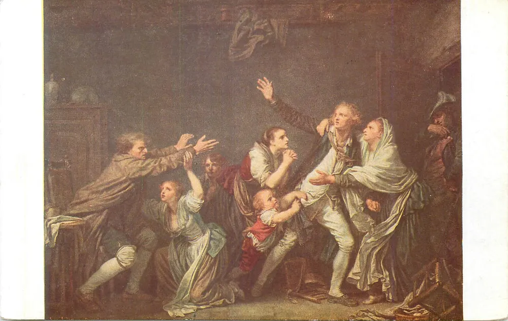 La malédiction paternelle — J.-B. Greuze — Musée du Louvre - Recto