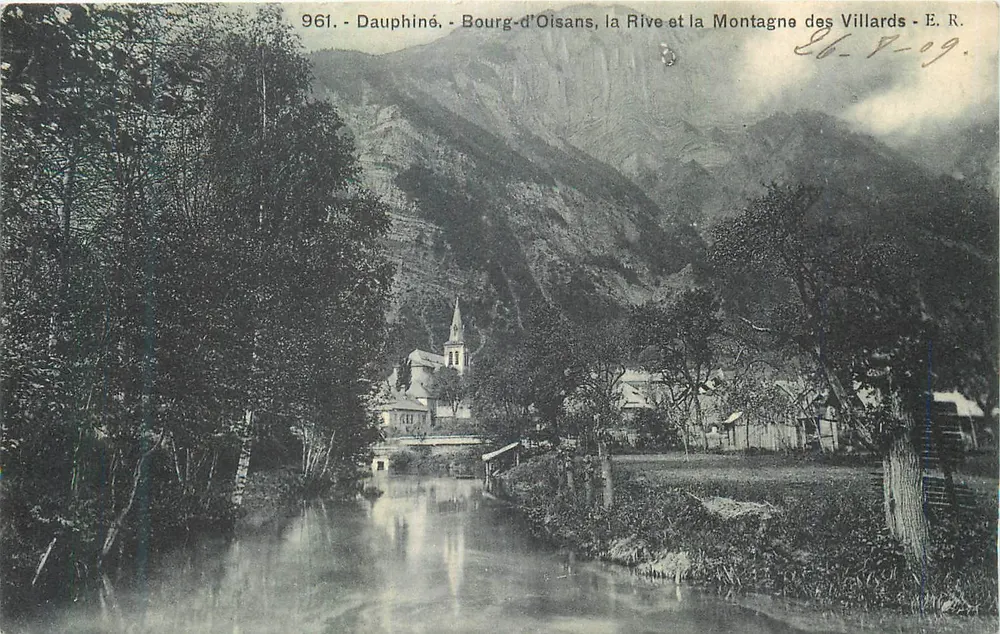 Bourg-d'Oisans, die Rive und die Montagne des Villards — E.R. n°961 - Vorderseite