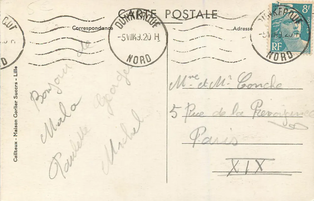 Malo-les-Bains — De Strand — E.C. - Achterkant