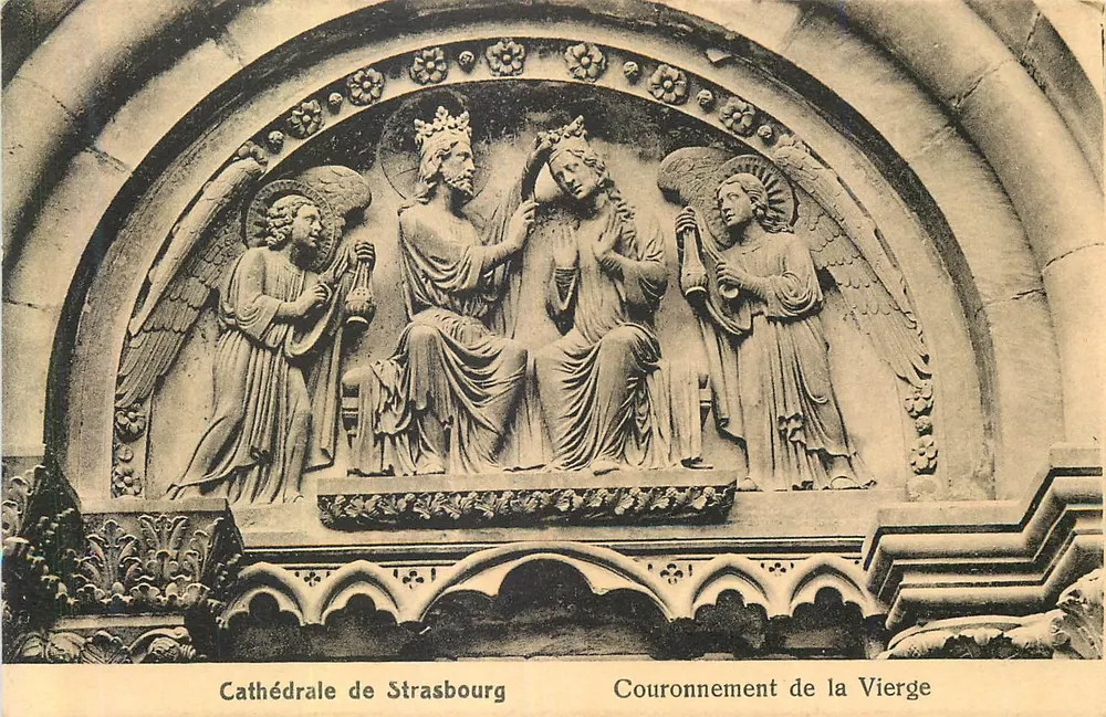 Strasbourg Kathedrale — Krönung der Jungfrau — Verlag: C. B. & Cie, n° 123 - Vorderseite
