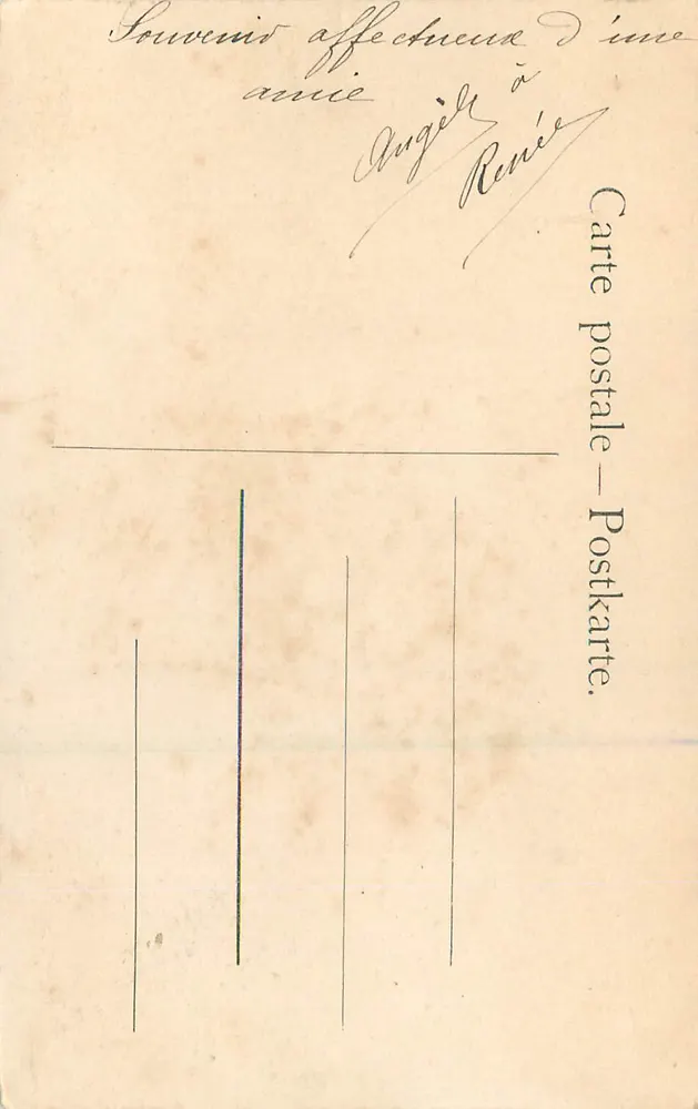 Paisagem lacustre com pescadores — F.W. Hayes, Pinkx — Fotogravura - Verso