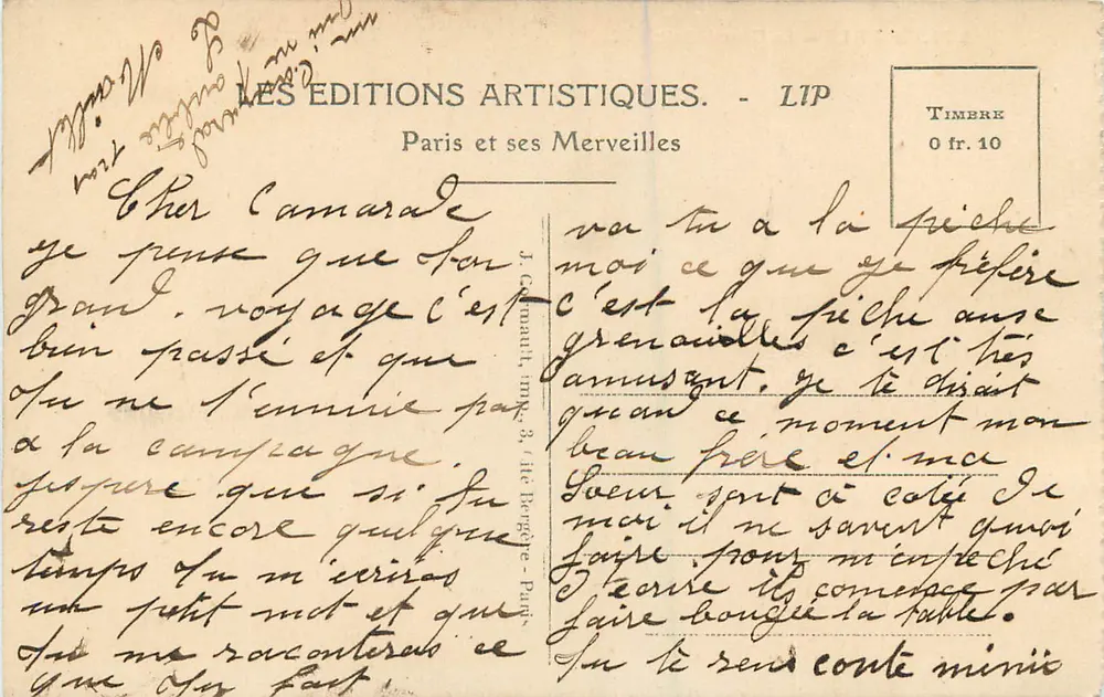 PARIS — O Grande Palácio — LIP - Verso