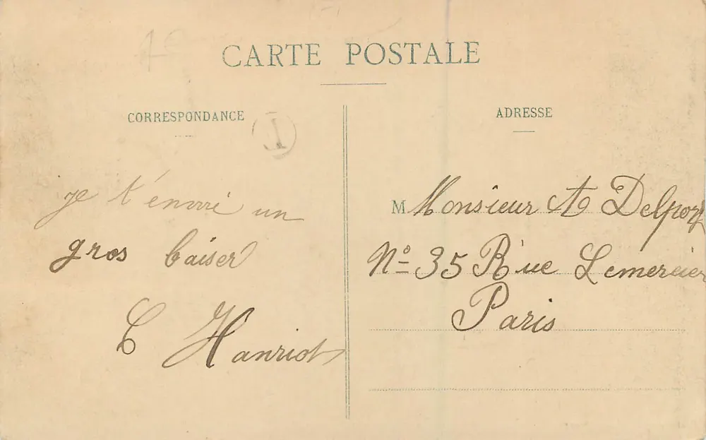 Pont-a-Mousson - Viertel St-Martin, Ansicht von der Brücke — La Lorraine illustrée, n°337, Imprimeries Réunies, Nancy - Rückseite