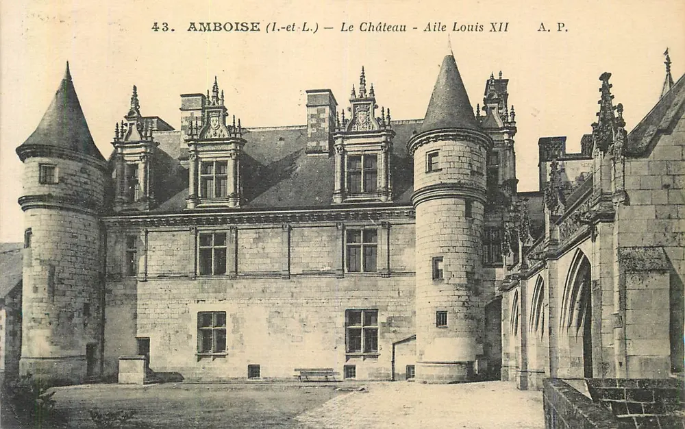 Amboise (Loire-et-Loire) — Das Schloss — Flügel Louis XII — A.P. - Vorderseite