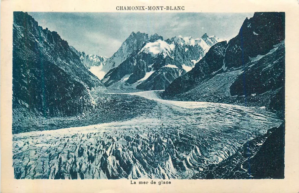 Chamonix-Mont-Blanc — A mar de gelo — G. Tairras, fot.-edit., Chamonix-Mont-Blanc - Frente