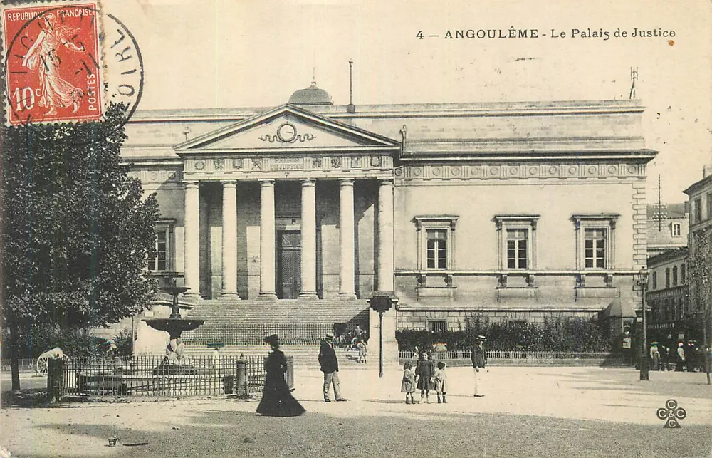 Angoulême - Il Palazzo di Giustizia — editore sconosciuto, n°4 - Recto
