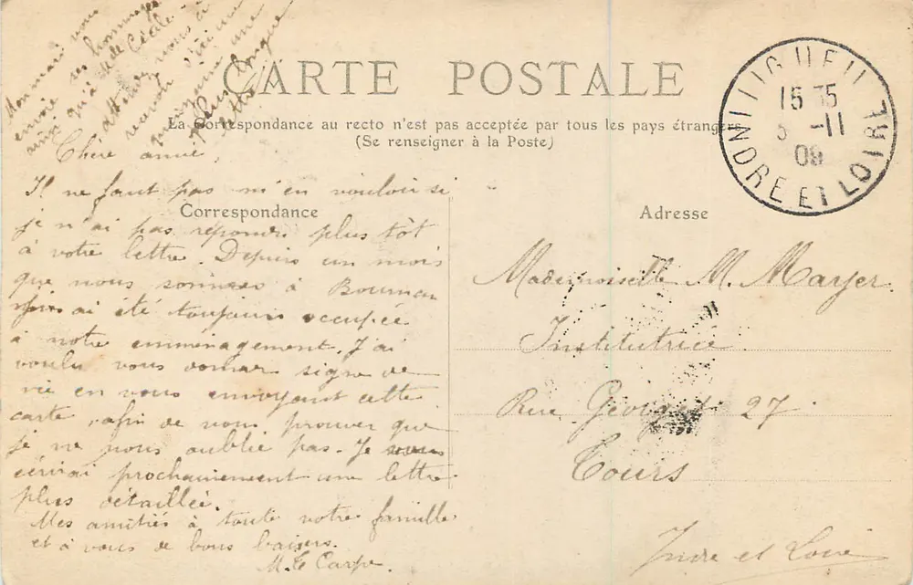 Angoulême - Il Palazzo di Giustizia — editore sconosciuto, n°4 - Verso