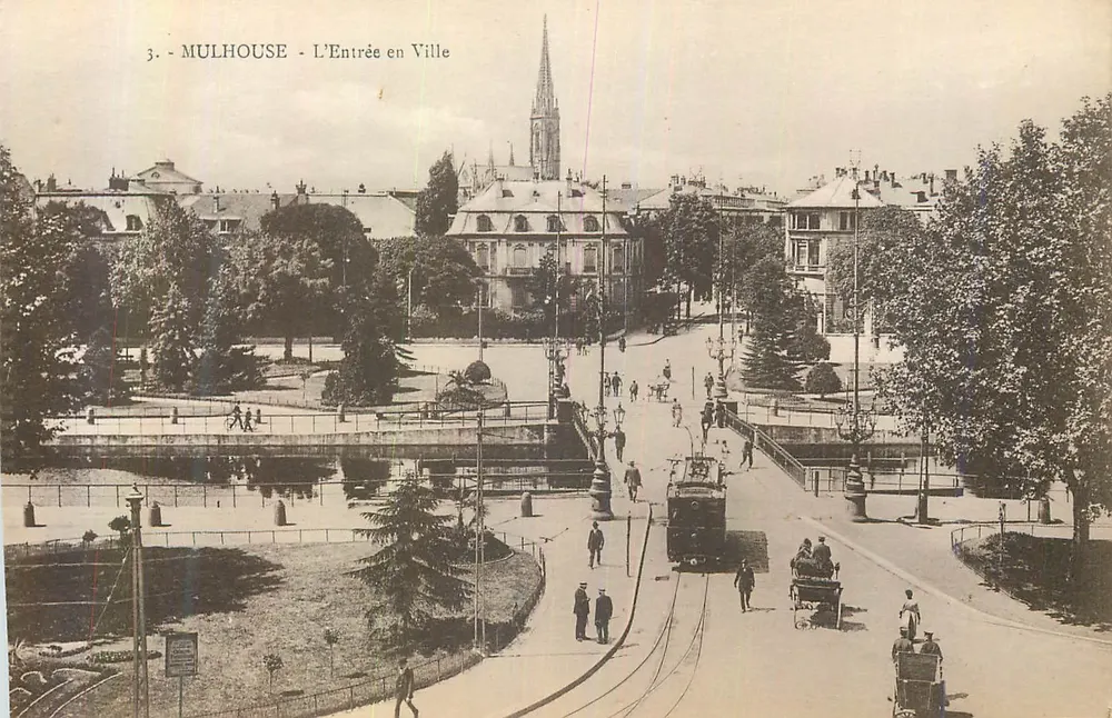 Mulhouse - L'Entrée en Ville — editor Oh Bergeret, Strasbourg - Anverso