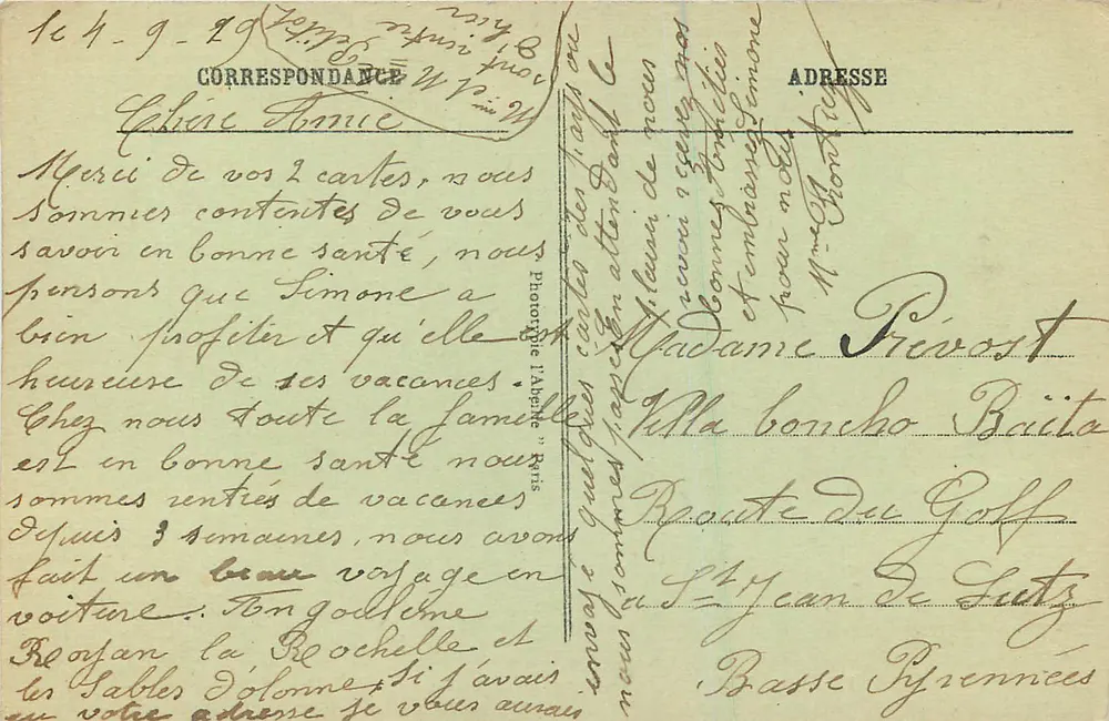 Saint-Denis - Boulevard de Châteaudun - Igreja Nova — L'Abéville, Paris, n°13 - Verso