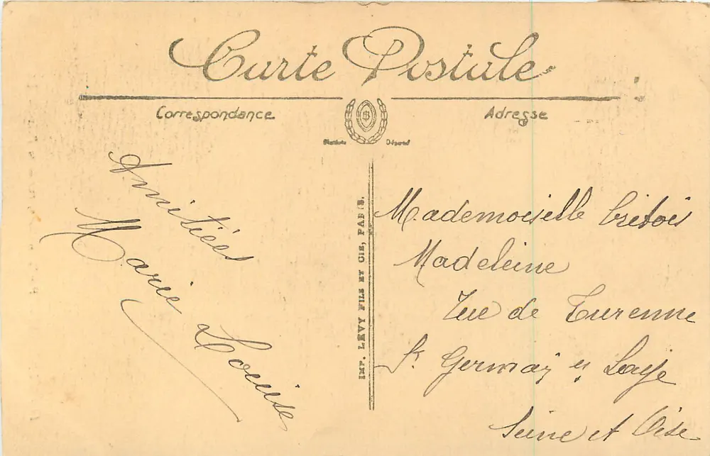 Lisieux — Vieilles maisons, rue de la Paix — LL. - Rückseite