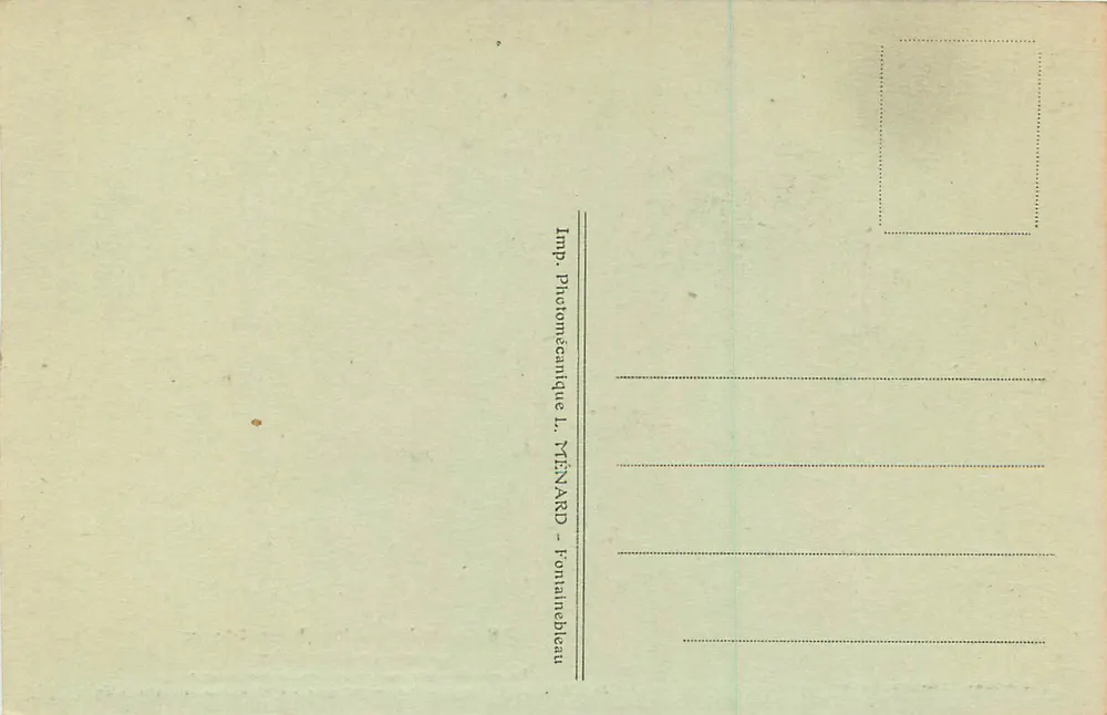 Gabinete da Abdicação — Palácio de Fontainebleau — Coleção Artística L. M. - Verso