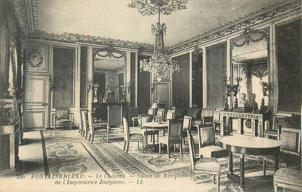 Fontainebleau — Das Schloss — Empfangssaal der Kaiserin Joséphine — L.L. n°286 - Vorderseite