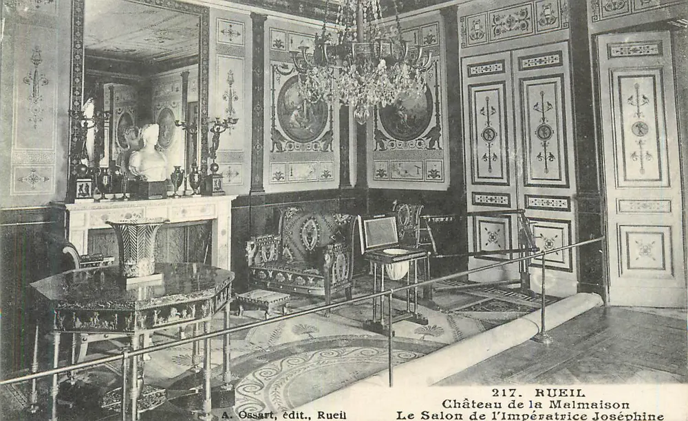 Schloss de la Malmaison — Der Salon der Kaiserin Joséphine — A. Ossart, Verlag, Rueil - Vorderseite