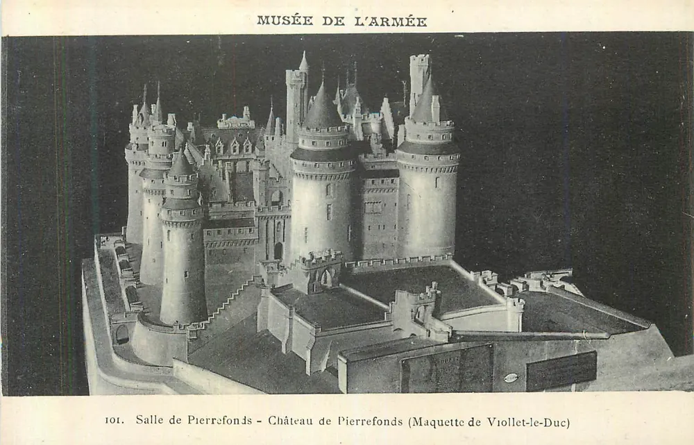 Schloss Pierrefonds — Modell von Viollet-le-Duc — Museum der Armee - Vorderseite
