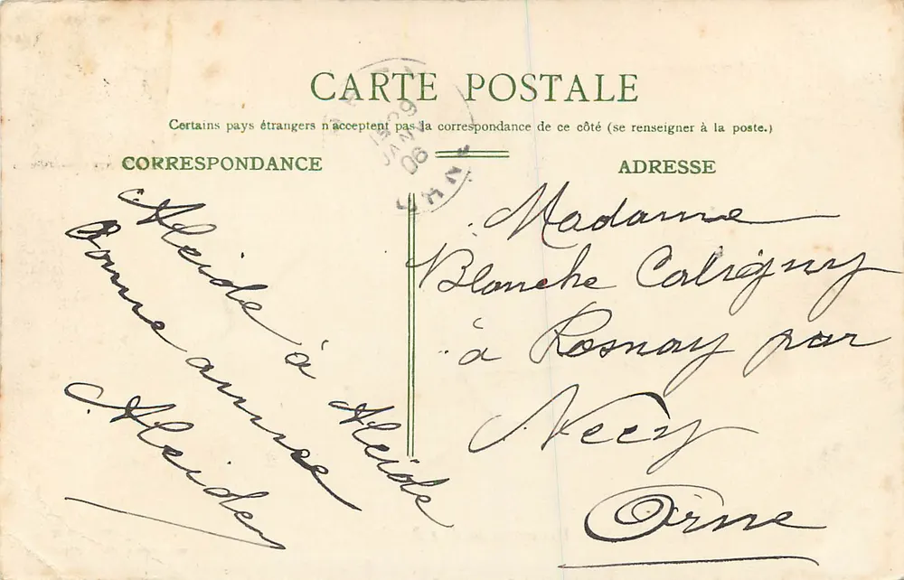 NICE — Promenade des Anglais — Édition Piccard. Nice. PROCÉDÉS O. JEANGETTE. - Verso