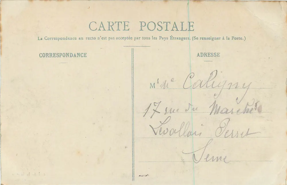 Von La Varenne nach Champigny — Ufer der Marne — P. Marmuse, Paris, n°17 - Rückseite