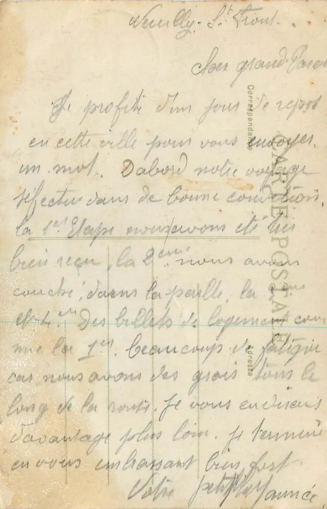 Neuilly-Saint-Front (Aisne) — Interno della Chiesa — Ed. Lecointrre - Verso