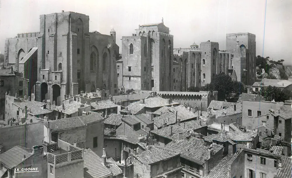 Avignon — O palácio dos Papas, lado leste — Ed. 'LA CIGOGNE' - Frente