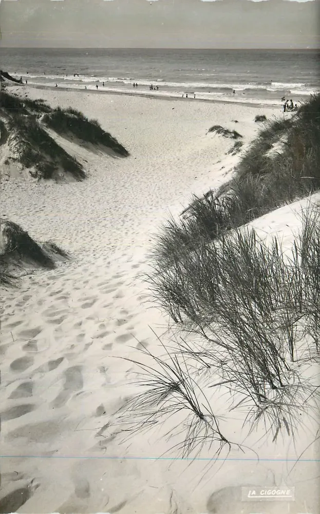 Merlimont (Pas-de-Calais) — De duinen en de strand — Ed. "La Cigogne", exclusief productie André Leconte, Reims - Voorkant