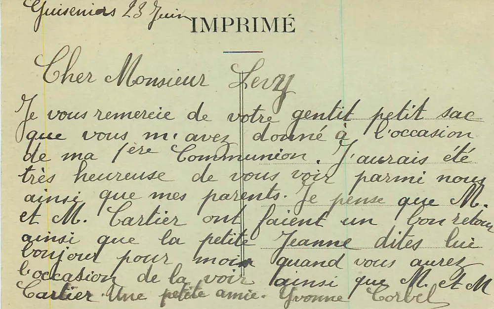 Guiseniers (Eure) — Il Monumento ai Caduti — Comune di Cuiseniers - Verso
