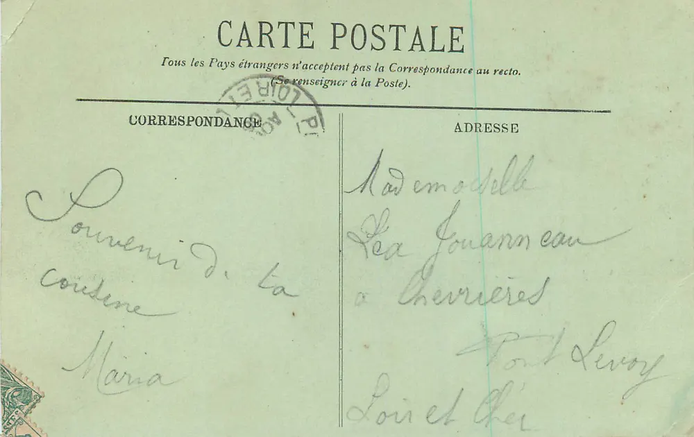 LOURDES — A Estátua de São Miguel — LL - Verso