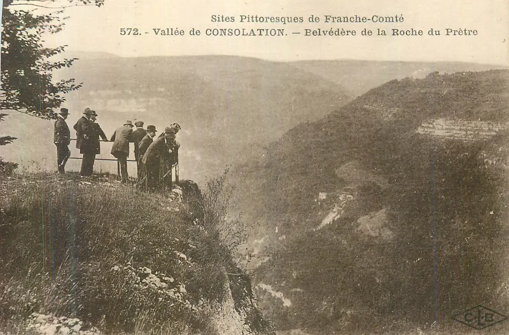 Tal der CONSOLATION — Aussichtspunkt Roche du Prêtre — Pittoreske Orte der Franche-Comté, n°572 - Vorderseite